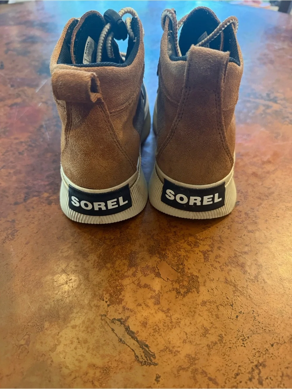 Sorel Kids Brown and Black Duck-Style Boots